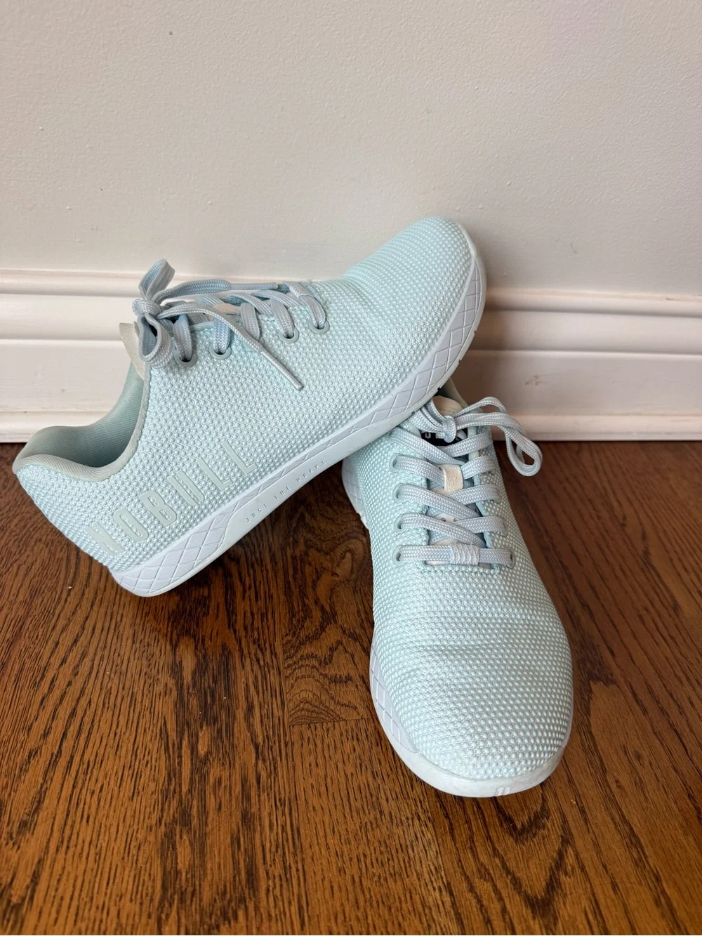 NOBULL light blue training shoes